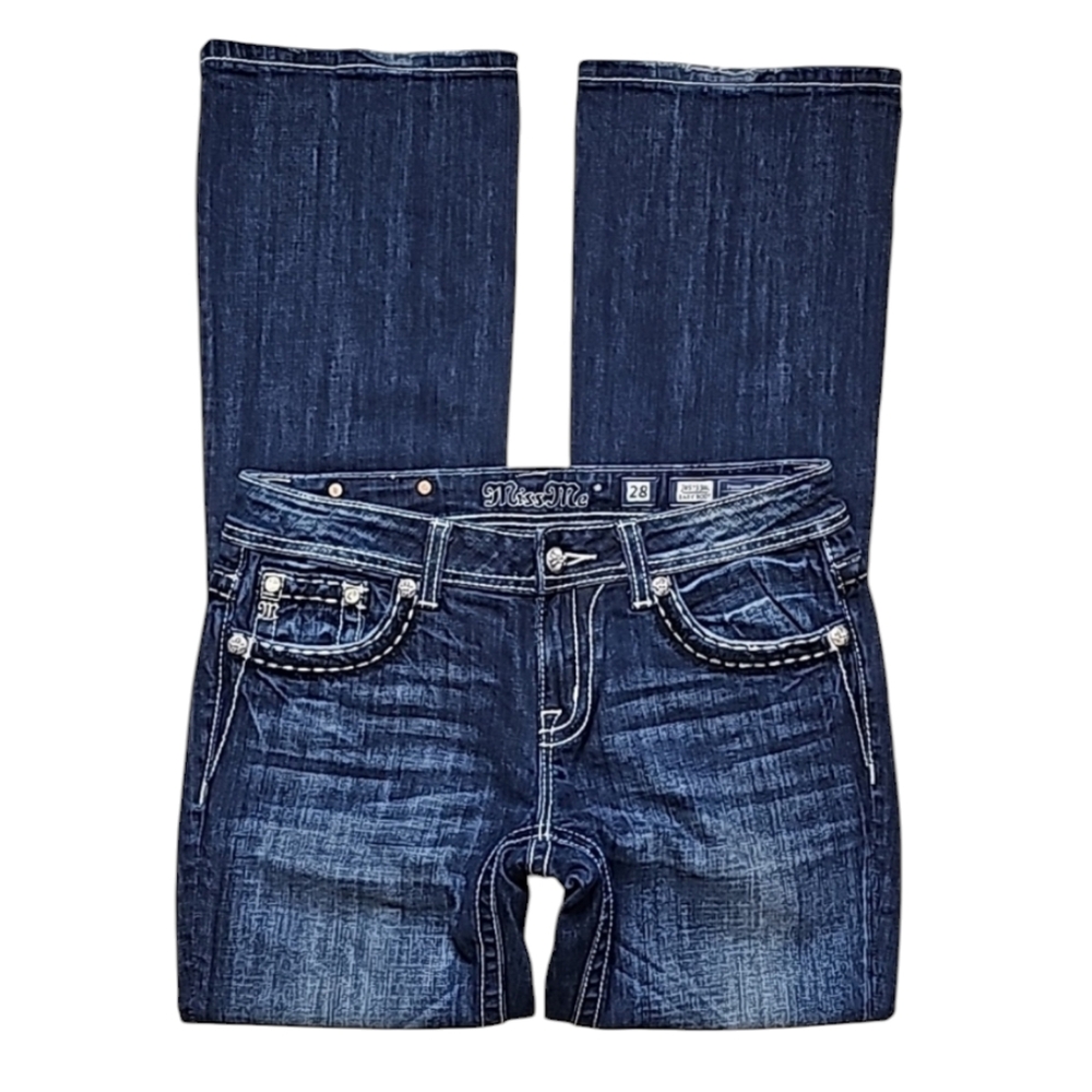 💥Miss Me Easy Bootcut Jeans.👢Women's: Waist 28x33 Inseam. - Picture 3 of 12